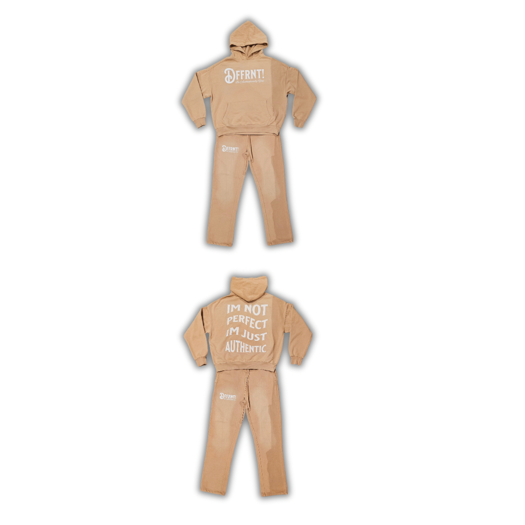 Im Just Authentic | Sun-Dry Sweatsuit (Tan)