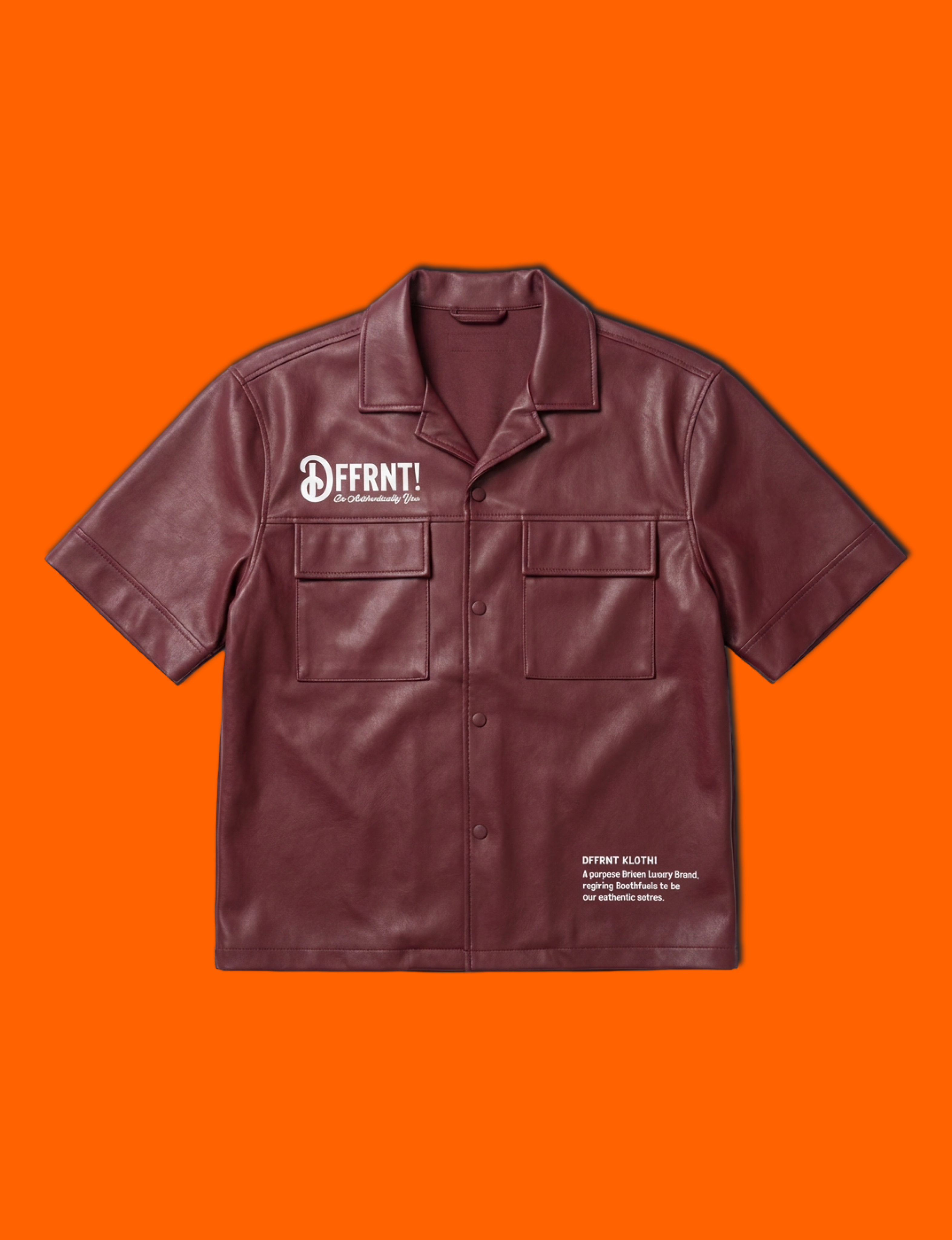 The DFFRNT! SYMBOL Button-up (Maroon)