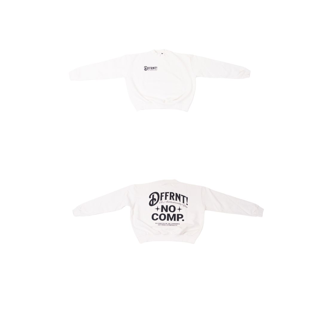 (OFF-WHITE) NO COMP. PREMIUM CREWNECK