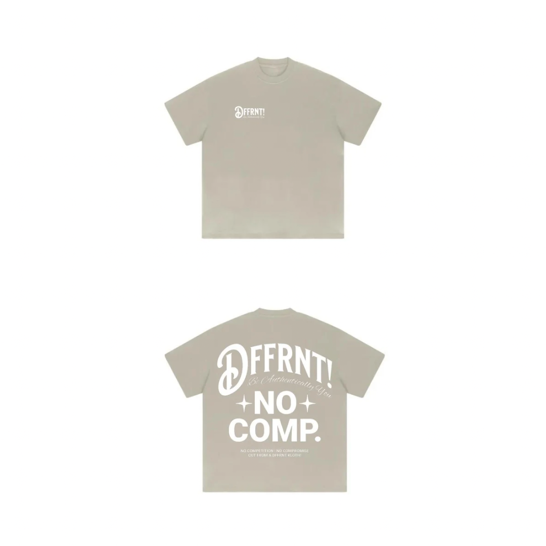 (TAN) NO COMP. HEAVYWEIGHT T-SHIRT