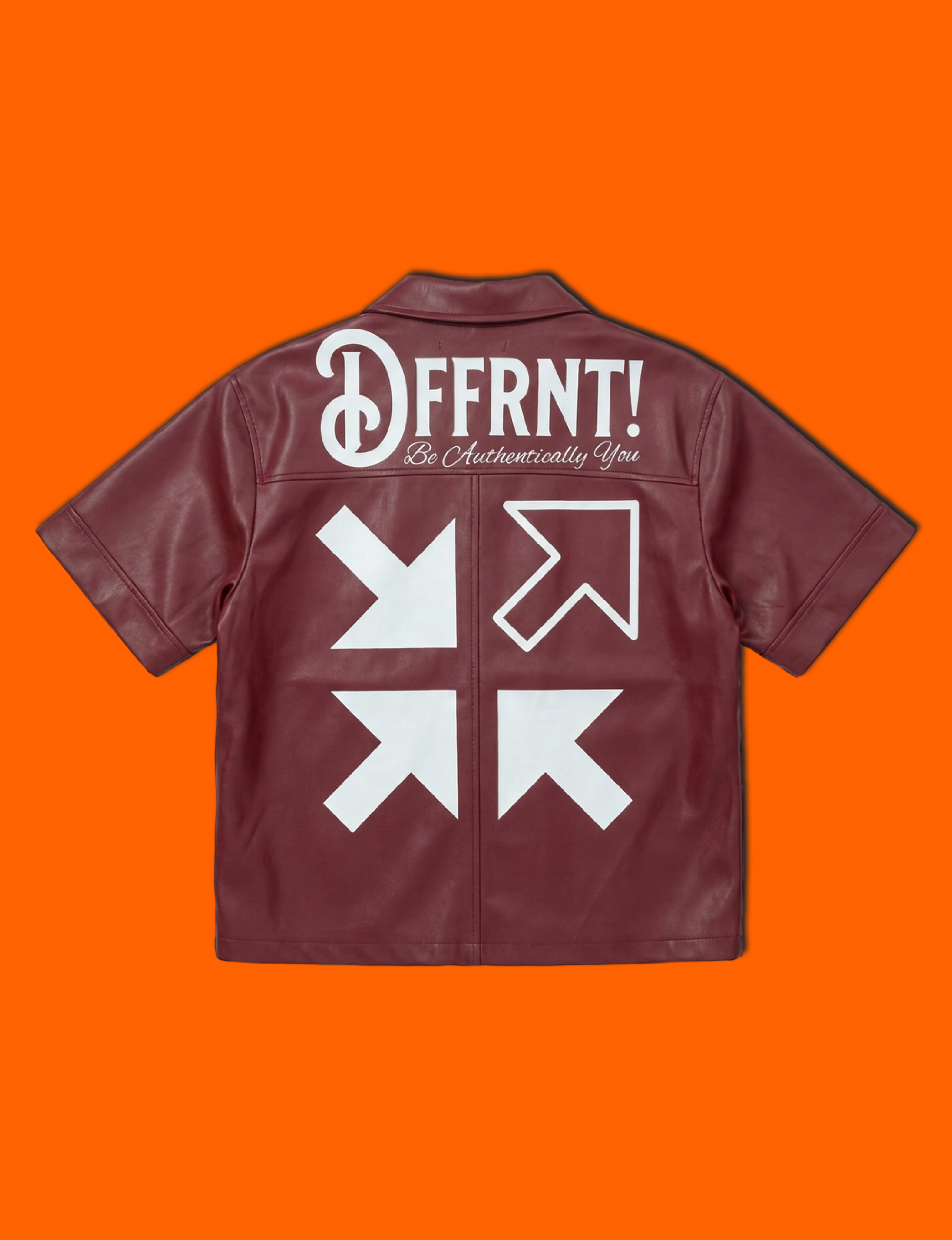 The DFFRNT! SYMBOL Button-up (Maroon)