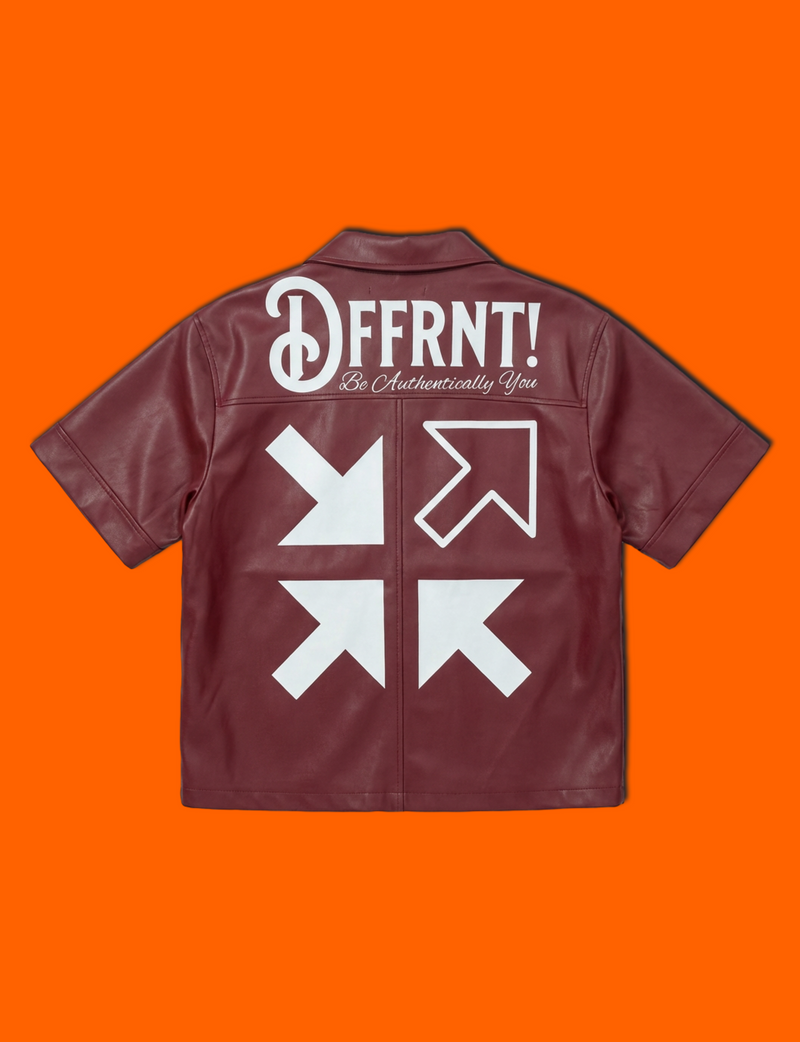 The DFFRNT! SYMBOL Button-up (Maroon)