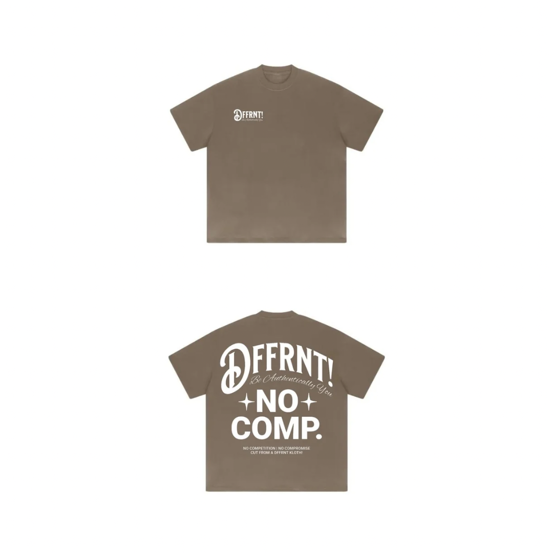 (LIGHT BROWN) NO COMP. HEAVYWEIGHT T-SHIRT