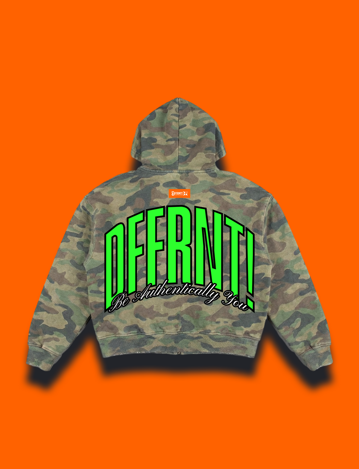 THE STANDARD 400 HOODIE — CAMO LIME GREEN