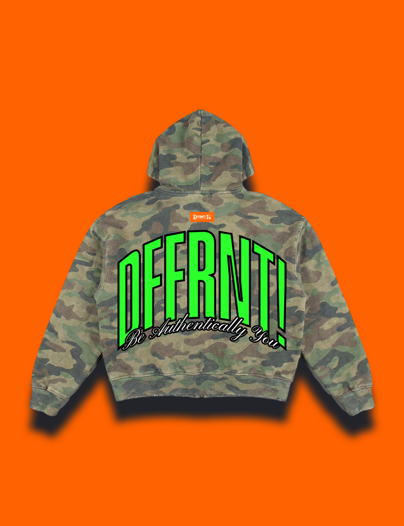 THE STANDARD 400 HOODIE — CAMO LIME GREEN