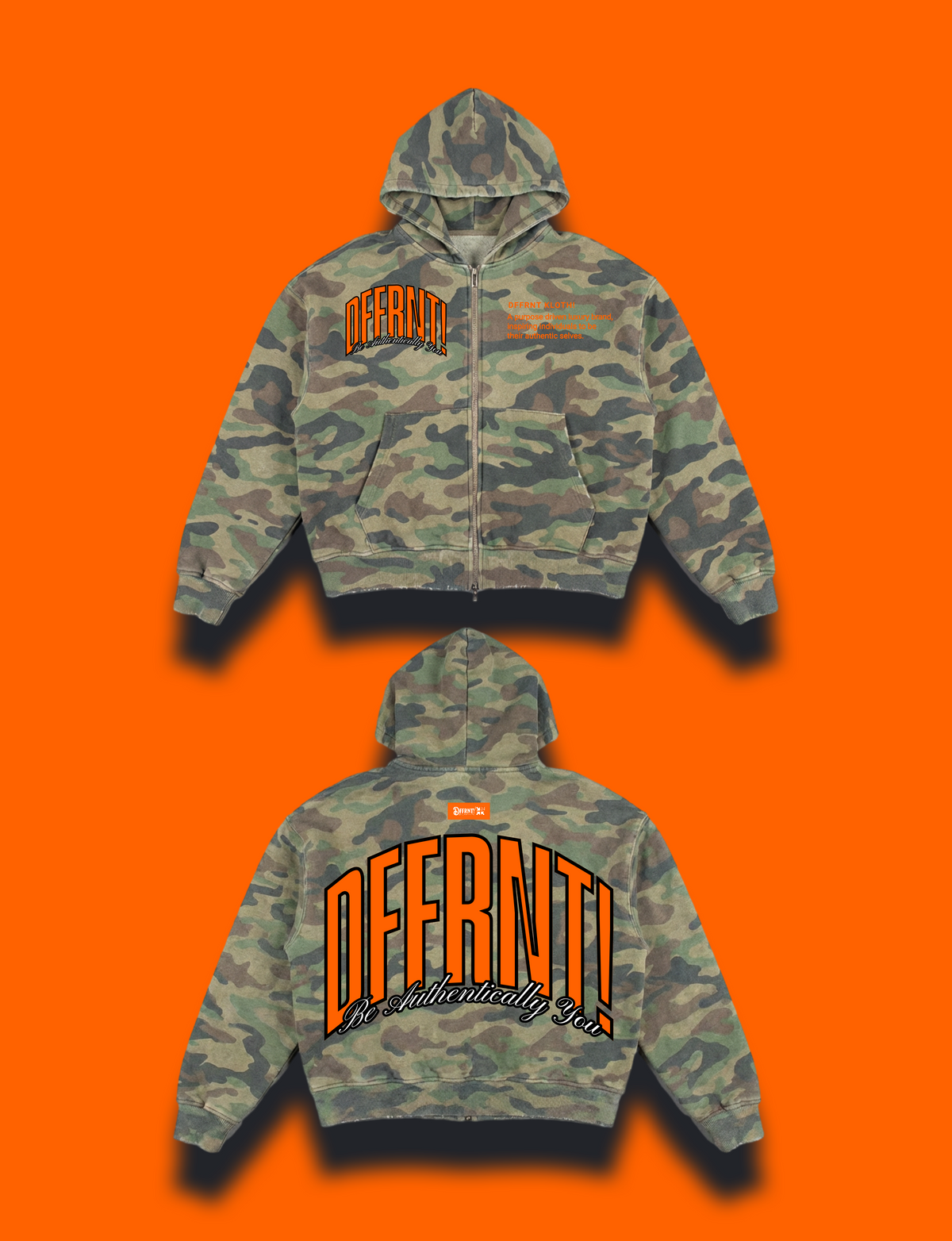 THE STANDARD 400 HOODIE — CAMO ORANGE