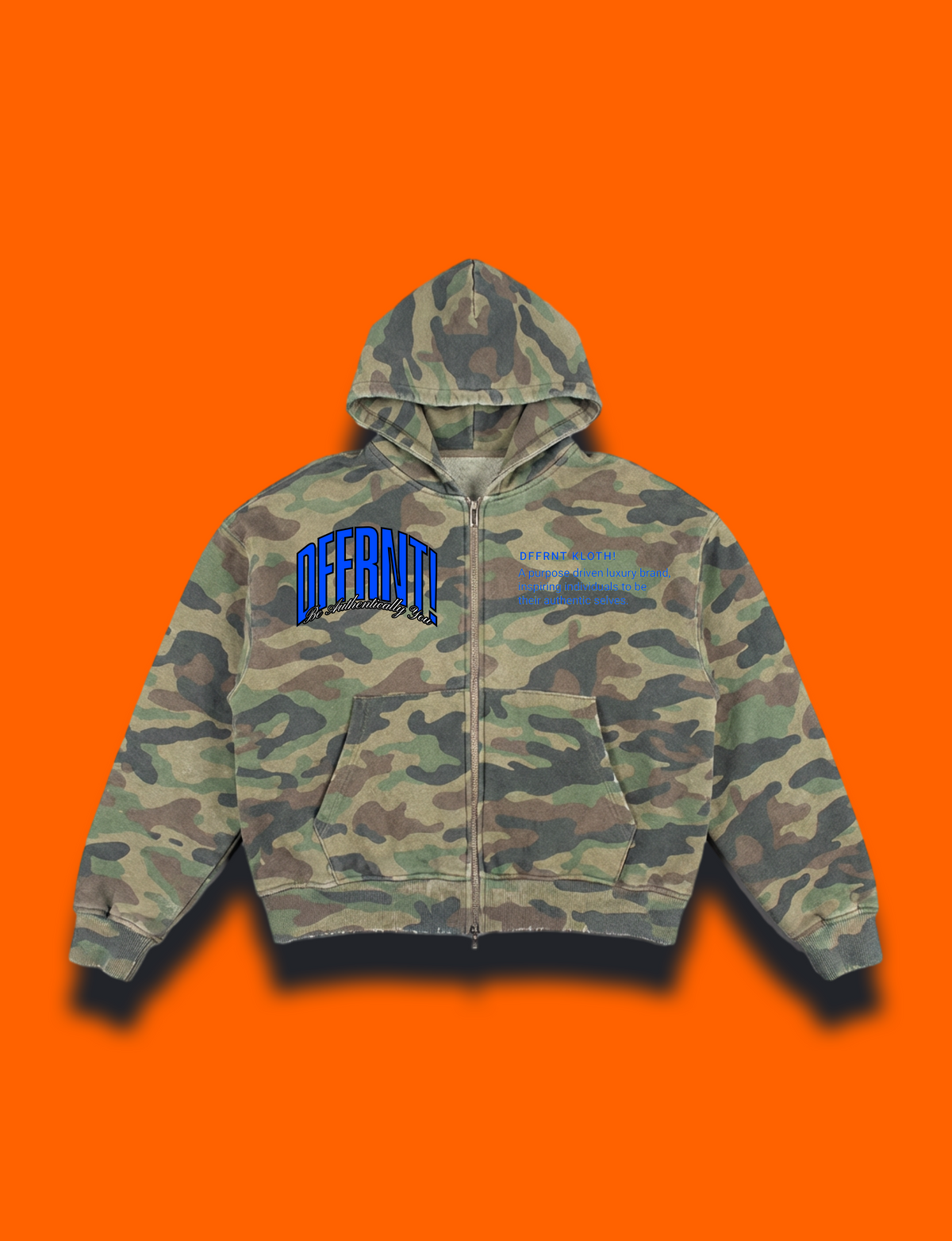 THE STANDARD 400 HOODIE — CAMO ROYAL BLUE