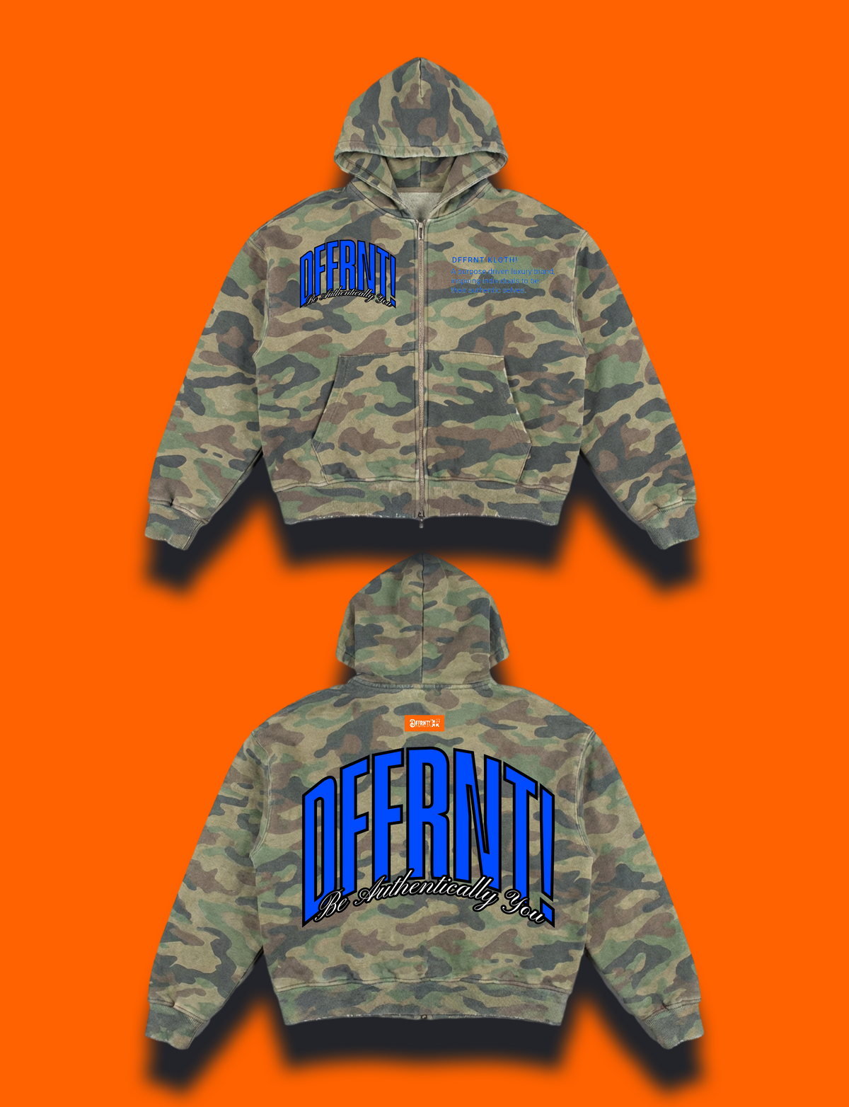 THE STANDARD 400 HOODIE — CAMO ROYAL BLUE