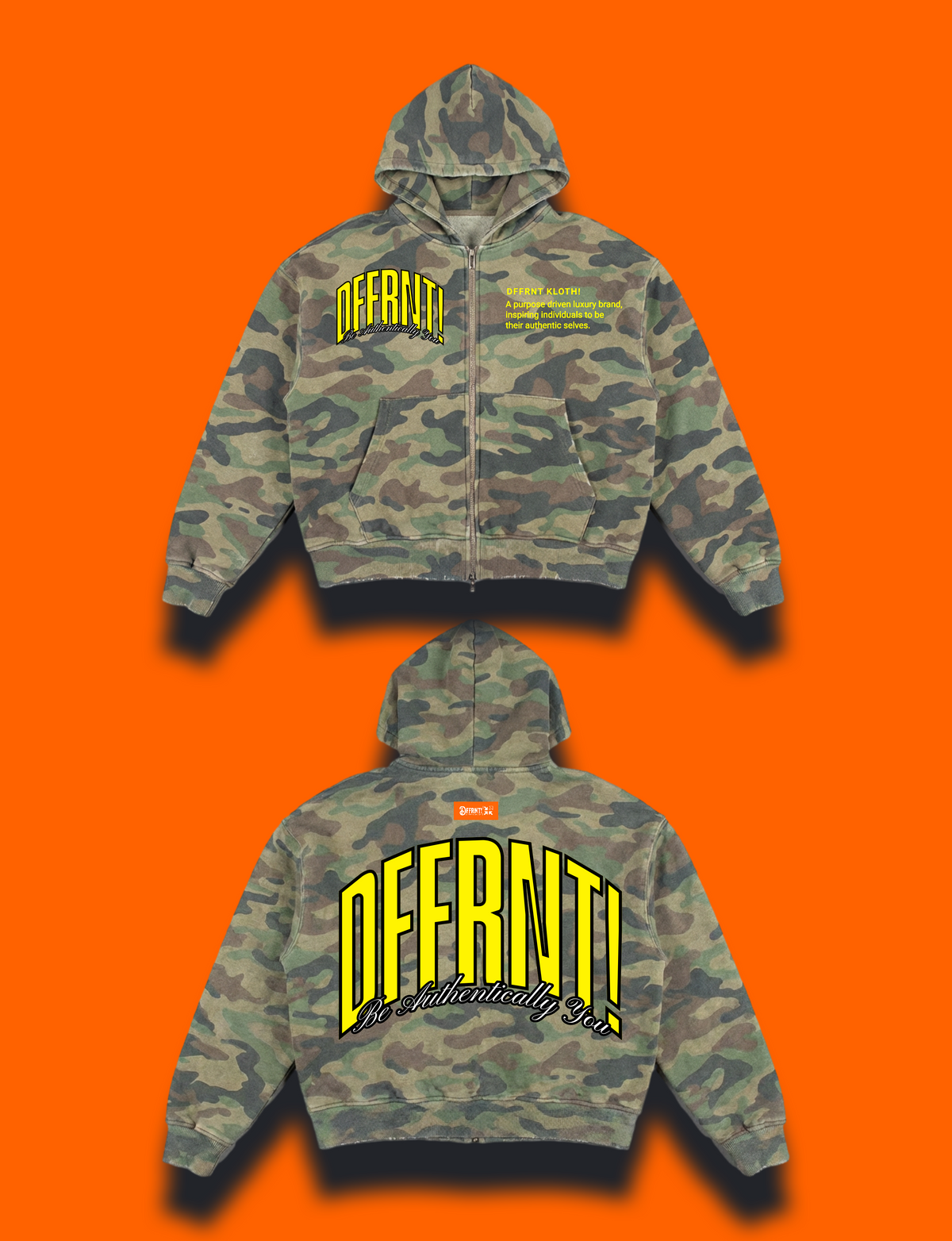 THE STANDARD 400 HOODIE — CAMO YELLOW