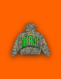 THE STANDARD 400 HOODIE — CAMO LIME GREEN