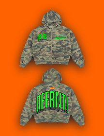 THE STANDARD 400 HOODIE — CAMO LIME GREEN