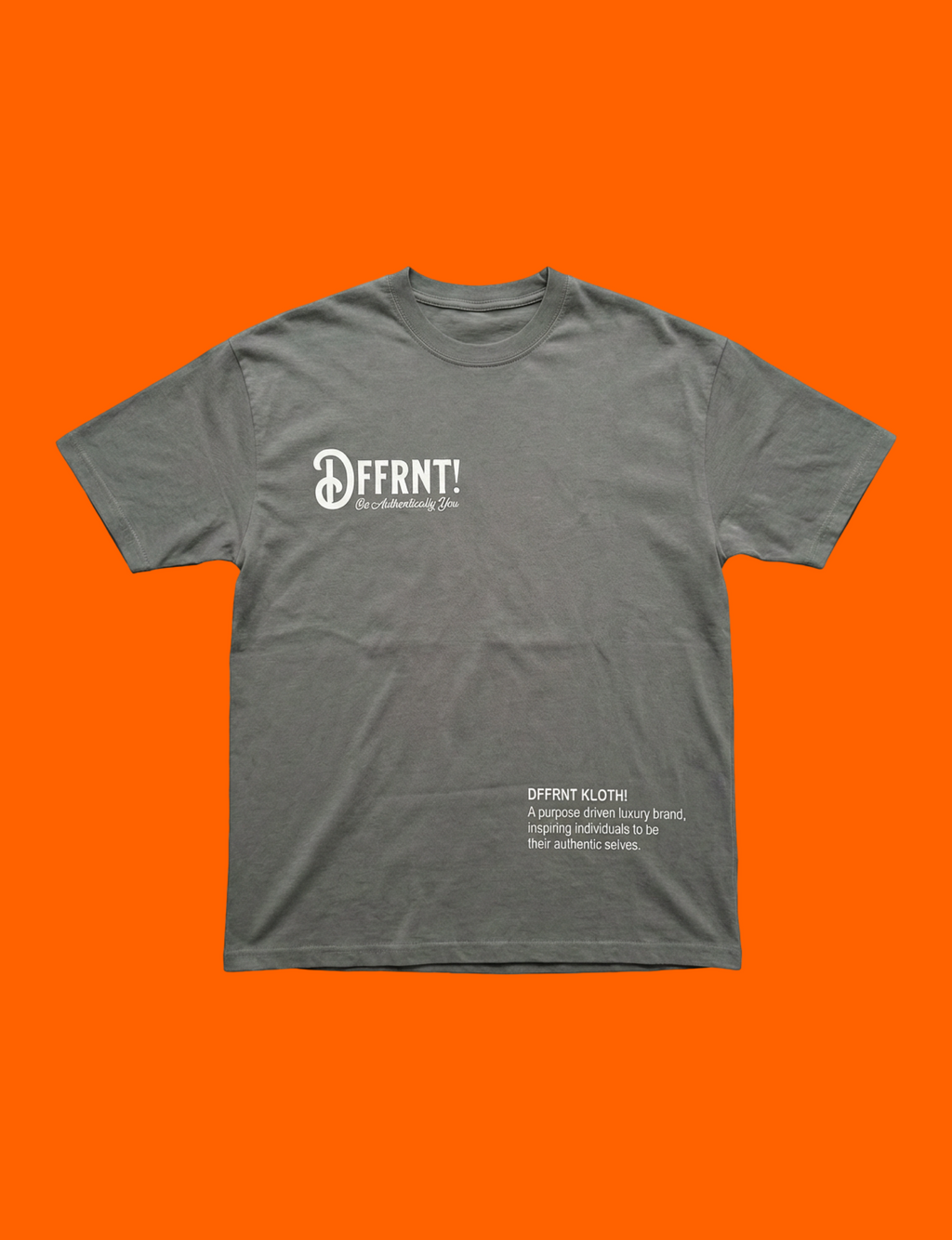 The DFFRNT! Statement Heavyweight T-Shirt (Orange)