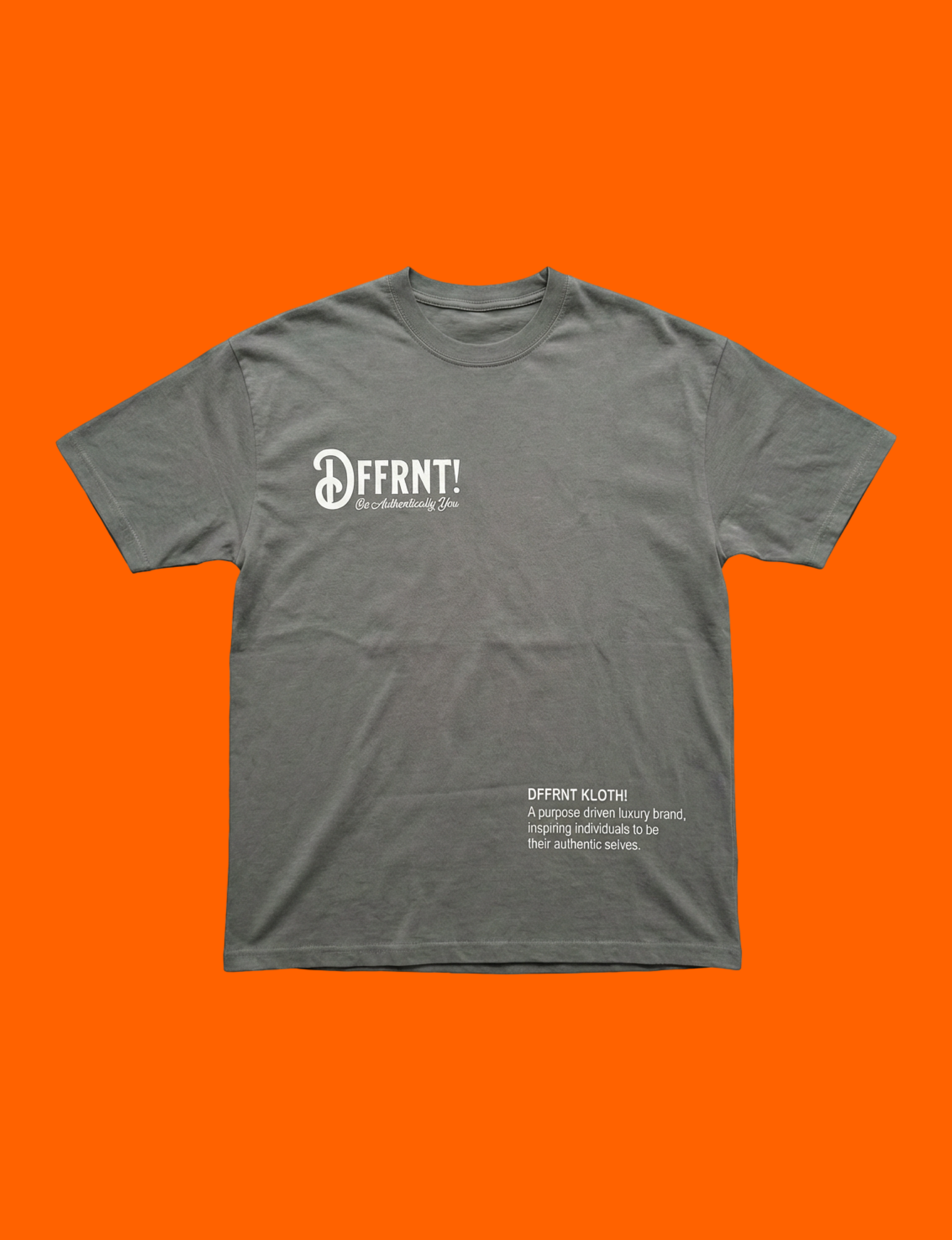 The DFFRNT! Statement Heavyweight T-Shirt (Orange)